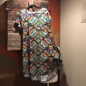 Lularoe Carly - size M, jewel tones